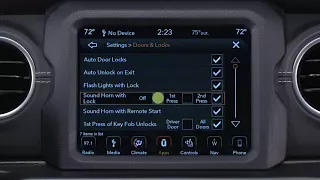 Customer programmable Features-Unlocking customizable features of 2018 Jeep Wrangler