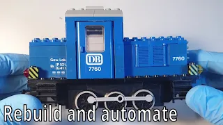 Lego 7760 12V classic shunter restoring and conversion from 12V to 9V automated railroad - part 1
