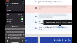 How to use an HTTP proxy on an iPhone/iPad