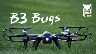 MJX RC Bugs 3 Drone / Quadcopter with backpack review (footage from DJI camera)