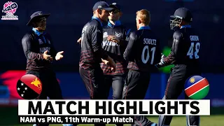 Namibia vs PNG 11th Warm-up Match Highlights | ICC World Cup 2024 | NAM vs PNG Highlights 2024