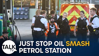 Just Stop Oil vandalise petrol stations