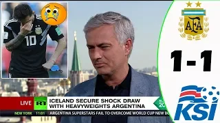 ARGENTINA VS ICELAND 1-1 [POST MATCH ANALYSIS] WITH JOSÉ MOURINHO!