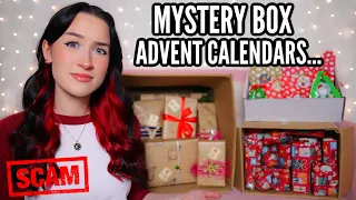 I Bought MYSTERY BOX ADVENT CALENDARS From Etsy...