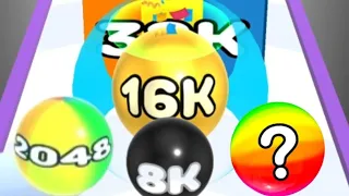 [ 2048 - 16K  Journey ] - Number Ball 3D Merge Games - gameplay walkthrough