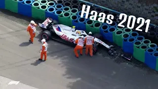 F1 Haas Crashes 2021