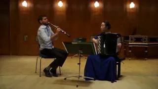 Hanzhi Wang & Giovanni Punzi, Accordion and clarinet duo, 'Tango pour Claude'