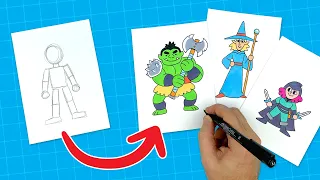 How To Draw Your D&D Character! It's Easy!