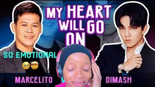 2 SINGERS ONE SONG Marcelito Pomoy and Dimash “My Heart Will Go On”|||Reaction!!!🤯😱