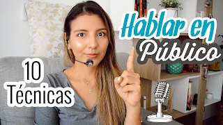 10 TÉCNICAS PARA HABLAR EN PUBLICO / GESTIONA LA ANSIEDAD | Maria Pabla Psicóloga