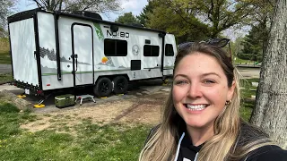 First time camping in our new Toy Hauler! Mistakes were made!