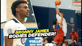 Bronny James DUNKS ON DEFENDER & Then Goes CRAZY!! Sierra Canyon FIRST Pre-Season Tournament!!