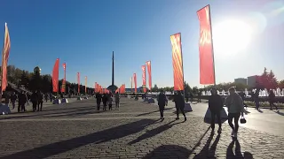 Victory Park. Poklonnaya Mountain. Triumphal Arch. Walk