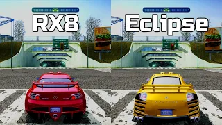 NFS Most Wanted: Mazda RX8 vs Mitsubishi Eclipse - Drag Race