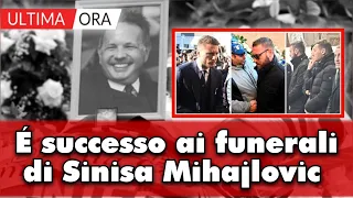 Funerali Sinisa Mihajlovic, l'ultimo saluto a Roma: presenti tanti giocatori in lacrime.