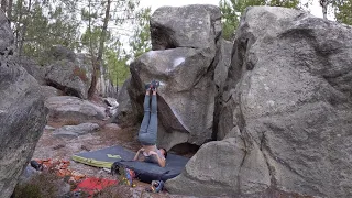 Fontainebleau Bouldering - Vodka Martini, 6c