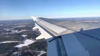 Finnair flight Helsinki to Innsbruck - Takeoff