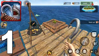 Raft Survival: Ocean Nomad - Walkthrough Gameplay Part 1 (iOS, Android)