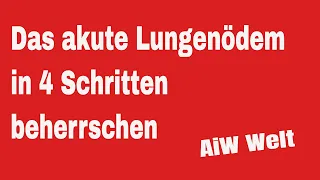 Das akute Lungenödem in 4 Schritten beherrschen