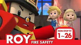 [🚒Fire Safety with ROY] Full Episodes│1~26 Episodes│2 Hour│Robocar POLI TV