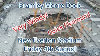 New Everton Stadium progress update - Bramley Moore Dock - 4th August 2023 - Everton FC