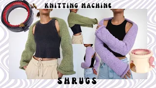 Shrugs!! ¯_(ツ)_/¯ On the knitting machine. Addi and Sentro friendly