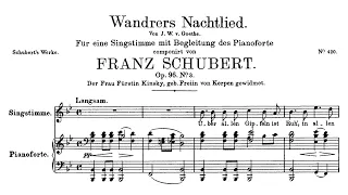 Schubert:Wandrers Nachtlied, D.768 - Peter Schreier, Walter Olbertz, 1965 - MHS 3380