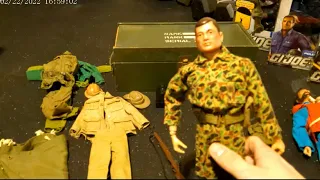 Vintage 1964 GI Joe Marine Paratrooper Action Figure & Sailor