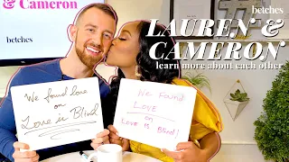 Love is Blind Lauren and Cameron Play the Newlywed Game!