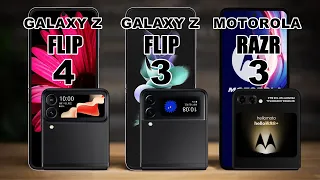 Samsung Galaxy Z Flip 4 VS Samsung Galaxy Z Flip 3 VS Motorola Razr 3