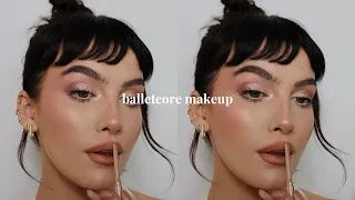 trying 'balletcore' makeup