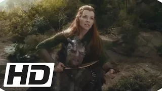 Tauriel Saves Legolas - The Hobbit: Desolation of Smaug HD