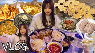 Gangneung is...the place to go to eat, right?ㅣGrilled clams, soft tofu, squid sundaeㅣHamzy Vlog