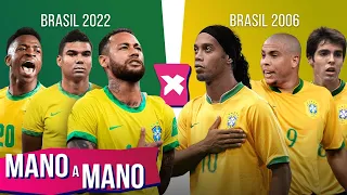 BRASIL 2022 X BRASIL 2006: QUEM É MELHOR? - MANO A MANO DA COPA DO MUNDO