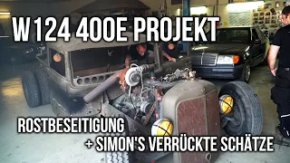LEVELLA | W124 400E Projekt | Rostbeseitigung + Simon's verrückte Schätze