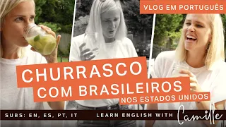 Churrasco com brasileiros nos Estados Unidos - Americans react to Brazilian BBQ - Brazil vs America