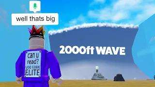 Roblox Voice Chat BUT A 2000ft Tsunami HITS