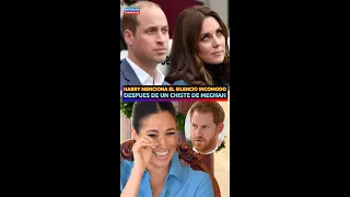 HARRY MENCIONA EL SILENCIO INCOMODO DESPUES DE UN CHISTE DE MEGHAN FRENTE A LA TODOS #harrymeghan