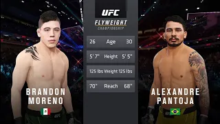 Brandon Moreno vs Alexandre Pantoja | UFC 290 | EA SPORTS UFC 4