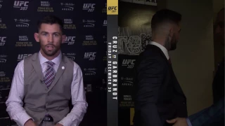 UFC 207: Cody Garbrandt Heated Exchange with Dominick Cruz