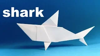 Easy Origami Shark - Origami Easy Tutorial. How to make an origami Shark