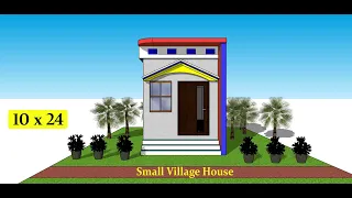 10 x 24 small village house plan design II 10 x 24 ghar ka naksha II 10 x 24 ground floor plan