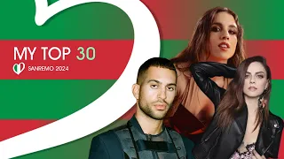 My Top 30 - Sanremo 2024 🇮🇹