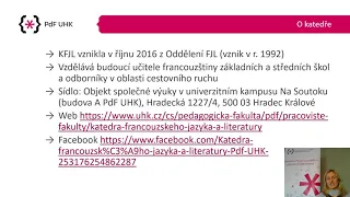Studijní programy Učitelství 2.s.ZŠ a SŠ - Francouzský jazyk (NMgr.)