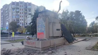 Николаев 15 января 2024 г. (памятник который взорвали психбольные)