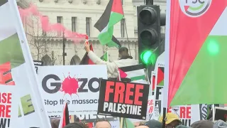 Thousands march in London in support of Palestinian people | AFP