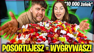 KTO SZYBCIEJ POSORTUJE 10 000 ŻELEK WYGRYWA!