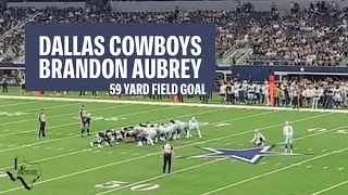 Dallas Cowboys Brandon Aubrey with a 59 yard field goal | One on One Kicking Texas