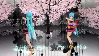 【MMD】千本桜（黒うさP）再生速度５０％ダンス練習用動画〔紫音リア式〕〔固定カメラ〕