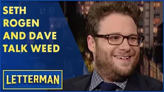 Seth Rogen And Dave Talk Weed | Letterman